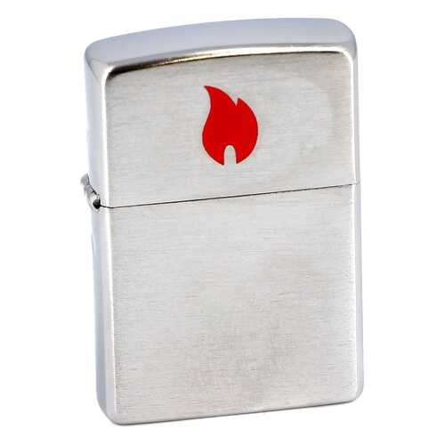 Зажигалка Zippo №200 Red Flame Brushed Chrome в Спортландия