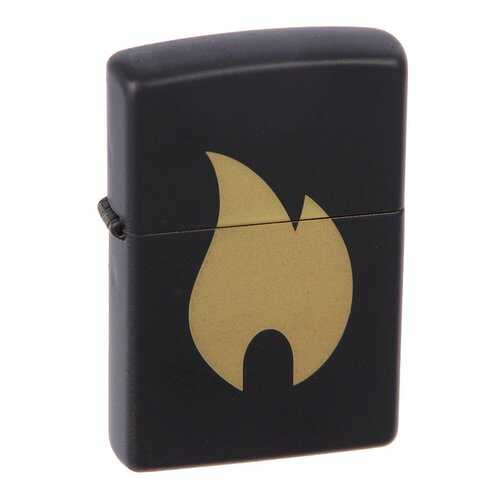 Зажигалка Zippo 218 Flame Chromed Black Matte в Спортландия