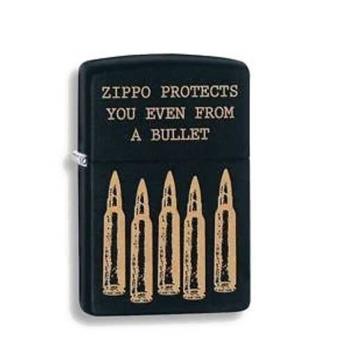 Зажигалка Zippo Bullet 28762 Black Matte в Спортландия