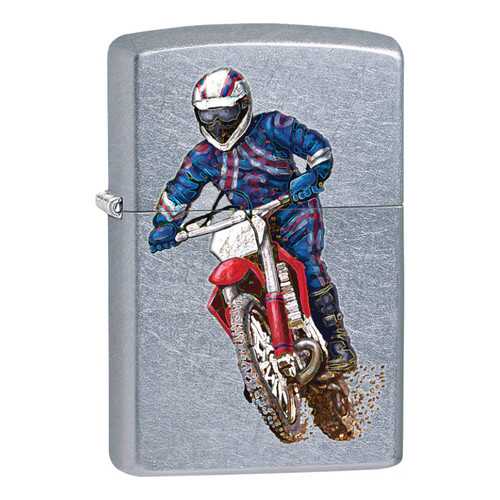 Зажигалка Zippo Classic 207 Dirt Bike 2 Street Chrome в Спортландия