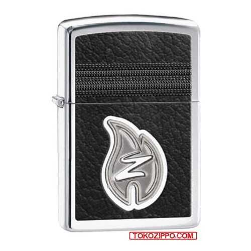 Зажигалка Zippo Leather Stitching with Z 28800 High Polish Chrome в Спортландия