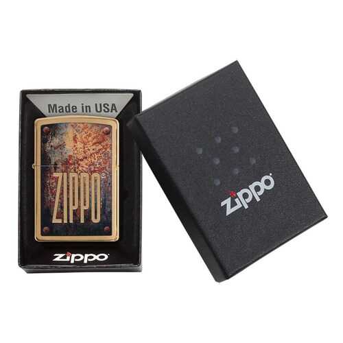Зажигалка Zippo Rusty Plate Brushed Brass в Спортландия