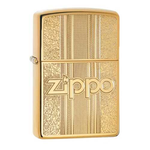 Зажигалка Zippo Zippo and Pattern Design High Polish Brass в Спортландия