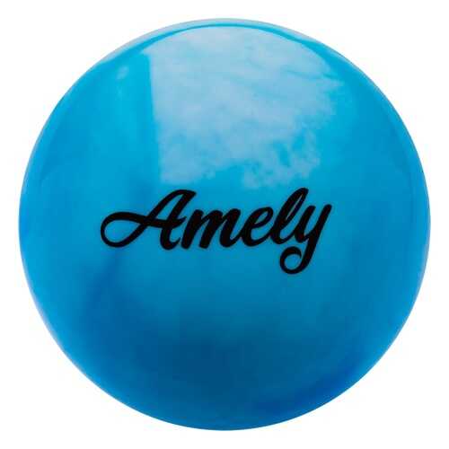Мяч гимнастический Amely AGB-101, белый/синий, 15 см в Спортландия