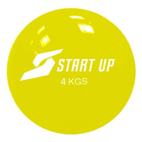 Мяч гимнастический Start Up NT40510, желтый, 17 см в Спортландия