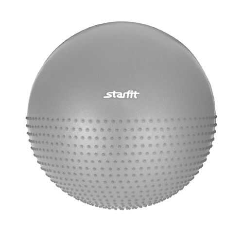 Мяч полумассажный Starfit GB-201, серый, 55 см в Спортландия