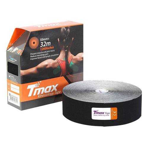 Кинезио тейп Tmax Extra Sticky 32m, хлопок - 96%, спандекс - 4% 423242 в Спортландия
