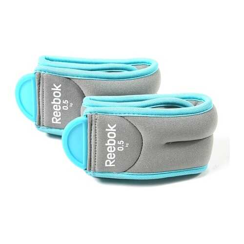 Reebok Утяжелители на лодыжки Reebok бирюзово-серые 1 кг в Спортландия