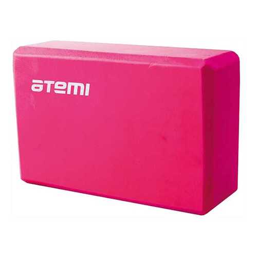 Блок для йоги Atemi, AYB01P, 225х145х75, розовый в Спортландия