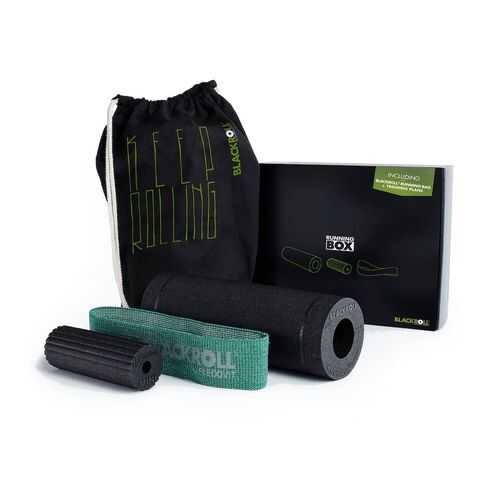 Ролик с массажным покрытием Blackroll Running Box 620 г, 30 x 15 см, черный в Спортландия