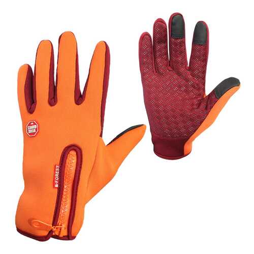 Велосипедные перчатки MoscowCycling MC-GLOVE-06, оранжевые, 8,5 в Спортландия