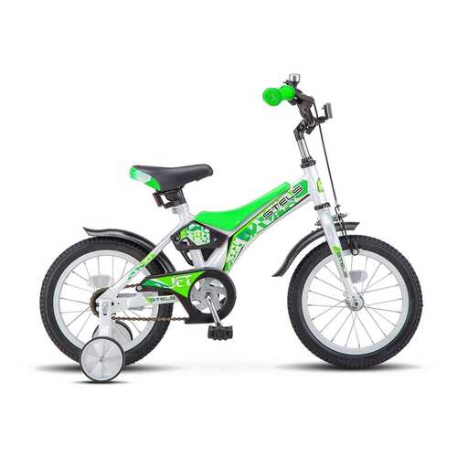 Велосипед Stels 14 Jet Z010 2020 11 белый/салатовый в Спортландия