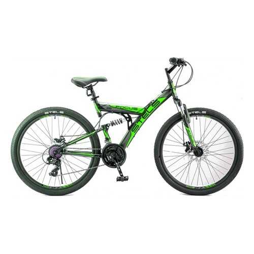 Велосипед Stels Focus MD 26 21-Speed V010 2017 18 черный/зеленый в Спортландия