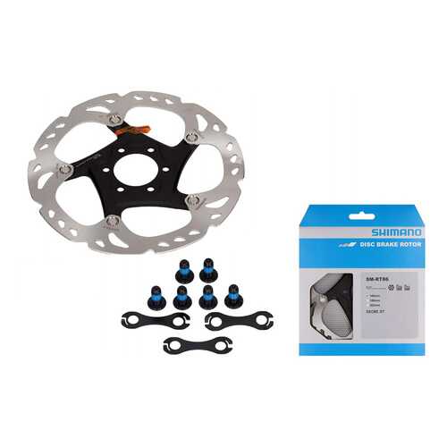 SHIMANO Тормозной диск Shimano XT, RT86, 160мм, 6-болт - - в Спортландия