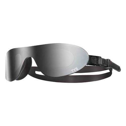 Очки-полумаска для плавания TYR Shades Mirrored LGSHDM серые (075) в Спортландия