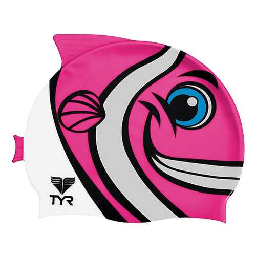 Шапочка для плавания TYR Happy Fish Cap 693 pink в Спортландия