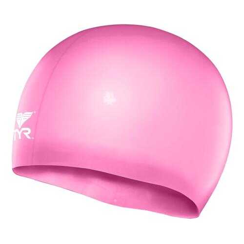 Шапочка для плавания TYR Wrinkle Free Junior Silicone Swim Cap 693 fl pink в Спортландия