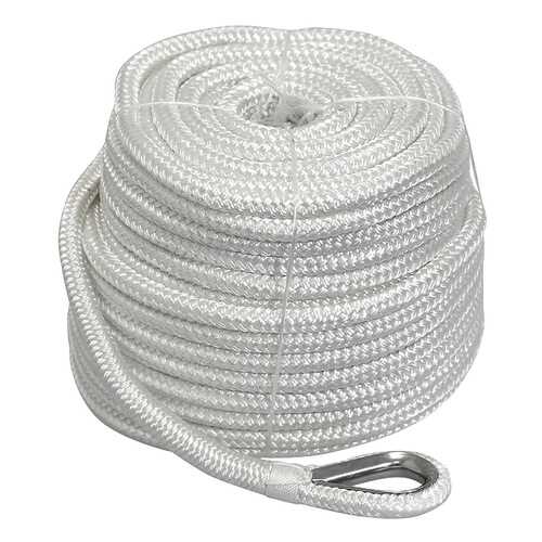 Трос якорный Santong Rope 18-прядный 14мм нагрузка 2400кг белый, бухта 45м (STALW06) в Спортландия