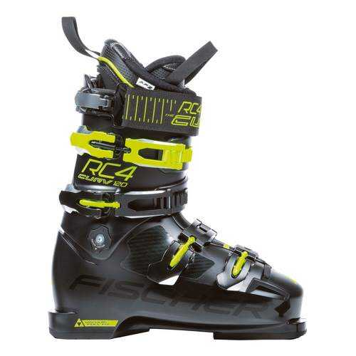 Горнолыжные ботинки Fischer RC4 Curv 120 Vacuum Full Fit 2019, black/yellow, 30.5 в Спортландия