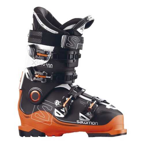 Горнолыжные ботинки Salomon X Pro 100 2018, black/orange, 25.5 в Спортландия