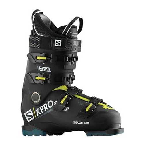 Горнолыжные ботинки Salomon X Pro X 100 CS 2019, black/acid green/blue, 28.5 в Спортландия